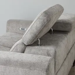 Ambrose II Grey 2 Seater Electric Recliner