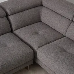 Albany Charcoal Woven Left Chaise Lounge