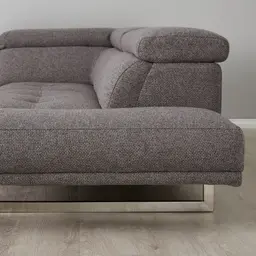 Albany Charcoal Woven Left Chaise Lounge