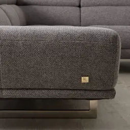 Albany Charcoal Woven Right Chaise Lounge