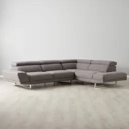 Albany Charcoal Woven Right Chaise Lounge