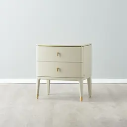 Beckham Cream Bedside Table