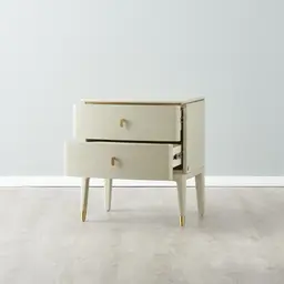 Beckham Cream Bedside Table