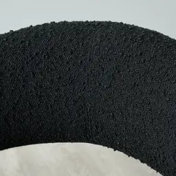 Moulin Black Boucle Dining Chair - Brushed Gold Legs