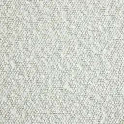 Hailey Snow White Boucle Dining Chair - Black Legs