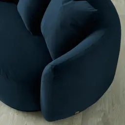 Everett Midnight Navy Velvet 2 Seater Sofa