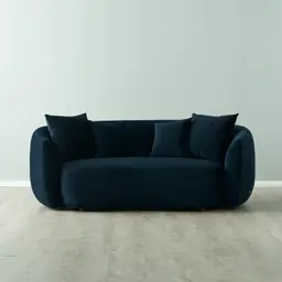 Everett Midnight Navy Velvet 2 Seater Sofa