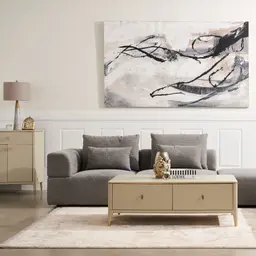 Riviera II Graphite Fabric Modular Sofa