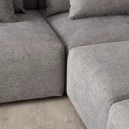 Riviera II Graphite Fabric Modular Sofa