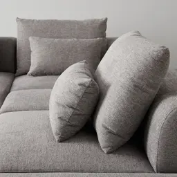 Riviera II Graphite Fabric Modular Sofa