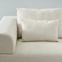 Riviera II Isabelline White Fabric Modular Sofa