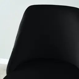 Winston III Black Velvet 64cm Counter Stool