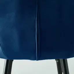 Amber III Navy Velvet Counter Stool