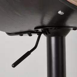 Alabaster Sand Beige Vegan Leather Bar Stool