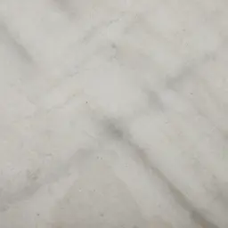 Isla Natural White Marble Dining Table - Black Metal Legs