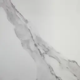 Archie White Sintered Stone Dining Table - Matte Black Legs 240x118cm