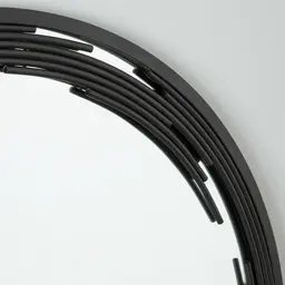 Jubilee Black Round Mirror