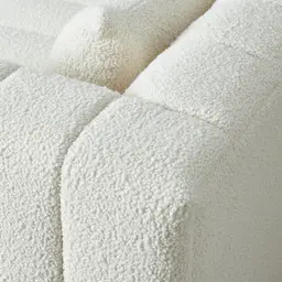 Storme Cream Turrel 2-Seater Fabric Sofa - Black Legs