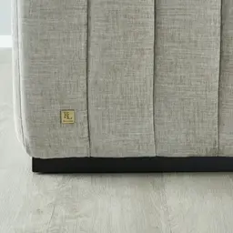 Storme Vintage Grey 2-Seater Fabric Sofa - Black Legs