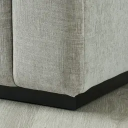 Storme Vintage Grey 2-Seater Fabric Sofa - Black Legs