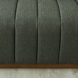 Storme Kombu Green 3-Seater Fabric Sofa - Brown Legs