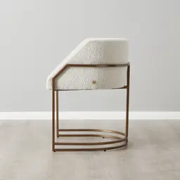 Laura Cream Boucle Dining Chair