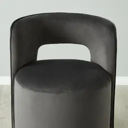 Sutton Charcoal Velvet Dining Chair