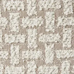 Errol Light Grey and Vanilla Boucle Patterned Dining Chair