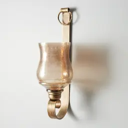 Barcelona Antique Gold Metal Wall Sconce