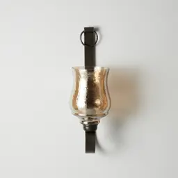 Barcelona Gilded Dark Bronze Metal Wall Sconce