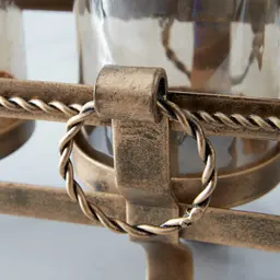 Firenze Antique Gold Metal Multi-Light Holder