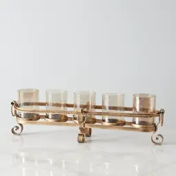 Firenze Antique Gold Metal Multi-Light Holder