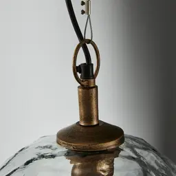 Olivia Antique Gold Metal Sphere Pendant