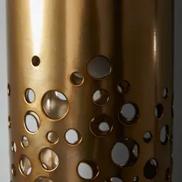 Marianna Satin Brass Metal Coral Pendant - Large