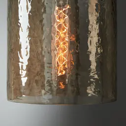 Kristoff Copper Brown Glass Gilded Dark Bronze Atrium Pendant