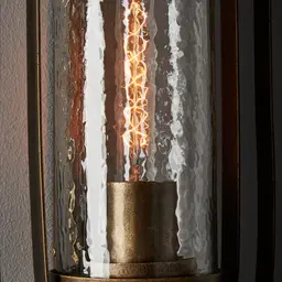 Felipe Antique Gold Metal Wall Light