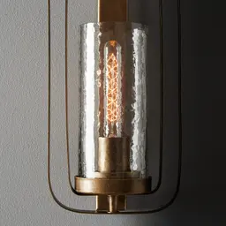 Felipe Antique Gold Metal Wall Light