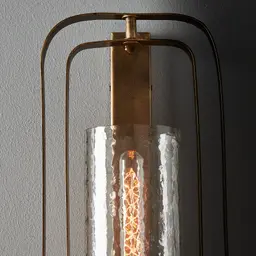 Felipe Antique Gold Metal Wall Light