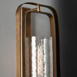 Felipe Antique Gold Metal Wall Light