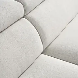 Albany Shadow White Woven Fabric Right Chaise Lounge