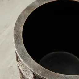 Posy Elongated Antique Gold Vase - Small