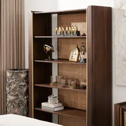 Posy Elongated Antique Gold Vase - Small