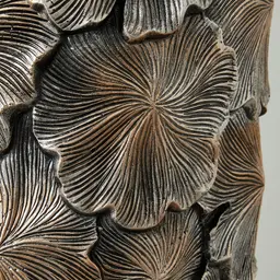 Posy Elongated Antique Gold Vase - Large