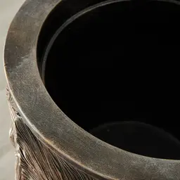 Posy Elongated Antique Gold Vase - Large