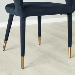 Moulin Midnight Navy Velvet Dining Chair
