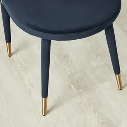 Moulin Midnight Navy Velvet Dining Chair