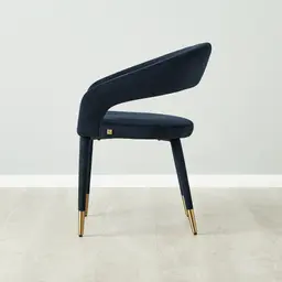 Moulin Midnight Navy Velvet Dining Chair