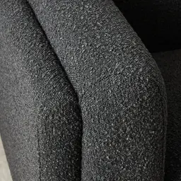 Clementine Black Boucle 3-Seater Sofa