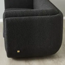 Clementine Black Boucle 2-Seater Sofa