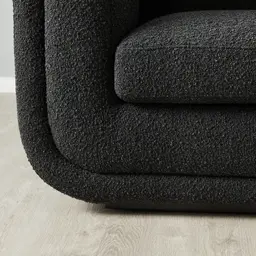 Clementine Black Boucle 2-Seater Sofa